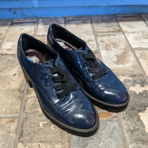 Circus by Sam Edelman Women's 6.5 Navy Blue Sole Oxford - Picture 1 of 8